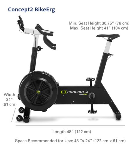 Concept2 BikeErg Stationary Exercise Bike