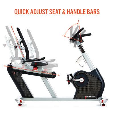 910sr recumbent magnetic exercise bike