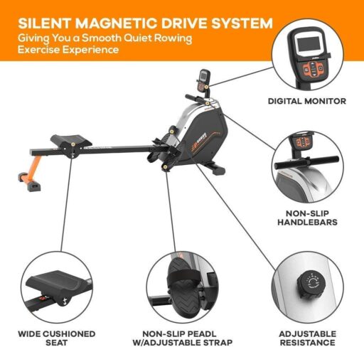 pooboo Magnetic Rowing Machine