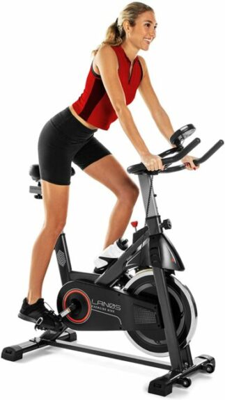 Lanos Indoor Cycling Bike | Perimeter-Weighted 35-lb Flywheel