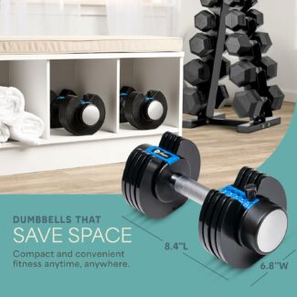 LifePro PowerFlow 25 lbs Adjustable Dumbbell Set