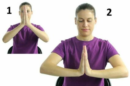 Prayer Stretch Targets the Wrist - Exercising Specific Muscle Groups