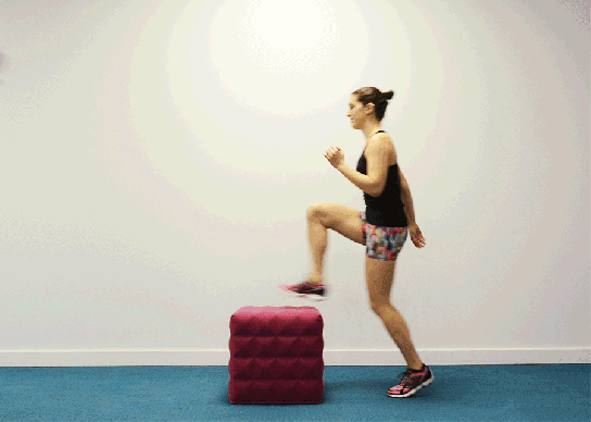Step-Ups Target the Glutes - Exercising Specific Muscle Groups